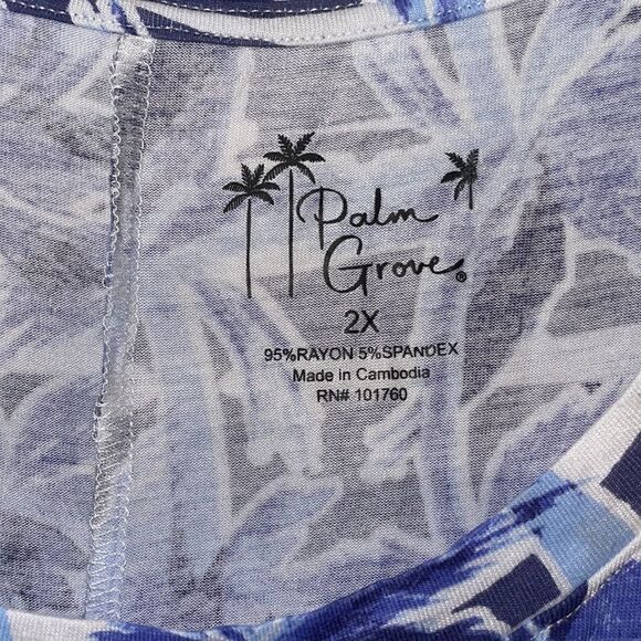 Palm Grove sleeveless dress size 2x - Picture 3 of 5